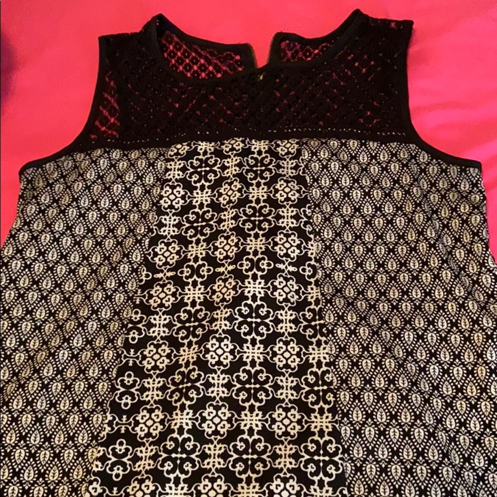 Black and white dress